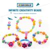 Non-Toxic 508/708/808/1008 Piece Multi-Shaped Diy Handmade Beaded Kit Toy Colorful Educational Snap Pop Beads Kits Lightweight Arts Crafts