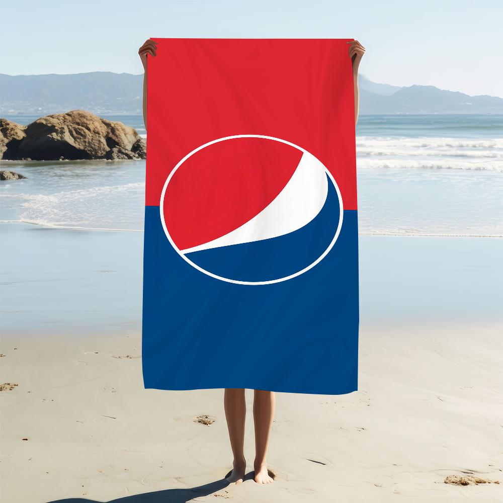Fashion Art Print P-pepsi C-cola Logo Towel Soft Pool Gift For Travel Gym Shower Camping Quick Dry Sports Large Beach Towel