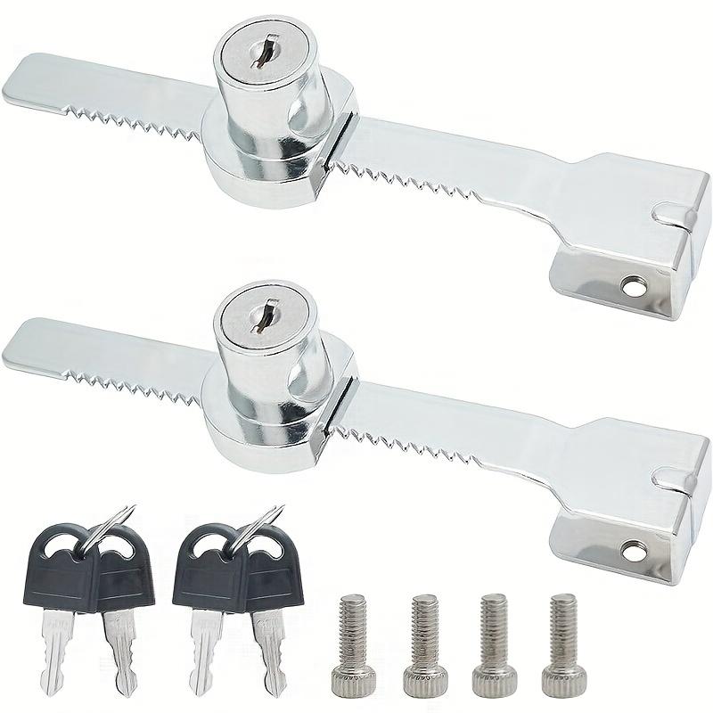 1-5 bucăți încuietoare uși glisante din sticlă cu cheie, vitrină cu finisaj cromat, carcasă glisantă de siguranță, încuietoare uși din sticlă pentru dulap de siguranță