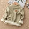 Kids' Fleece Turtleneck: Warm Long-Sleeve Top for Boys & Girls, Ideal for Autumn/Winter.