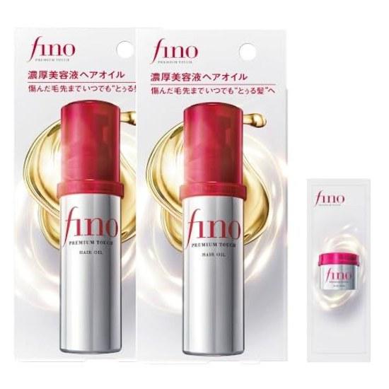 Fino Premium Touch Rich Beauty Serum Hair Oil 70mL2 Set + Sample Care Damage Daytime Repair Shine Leave-in Dryer Ladies Men