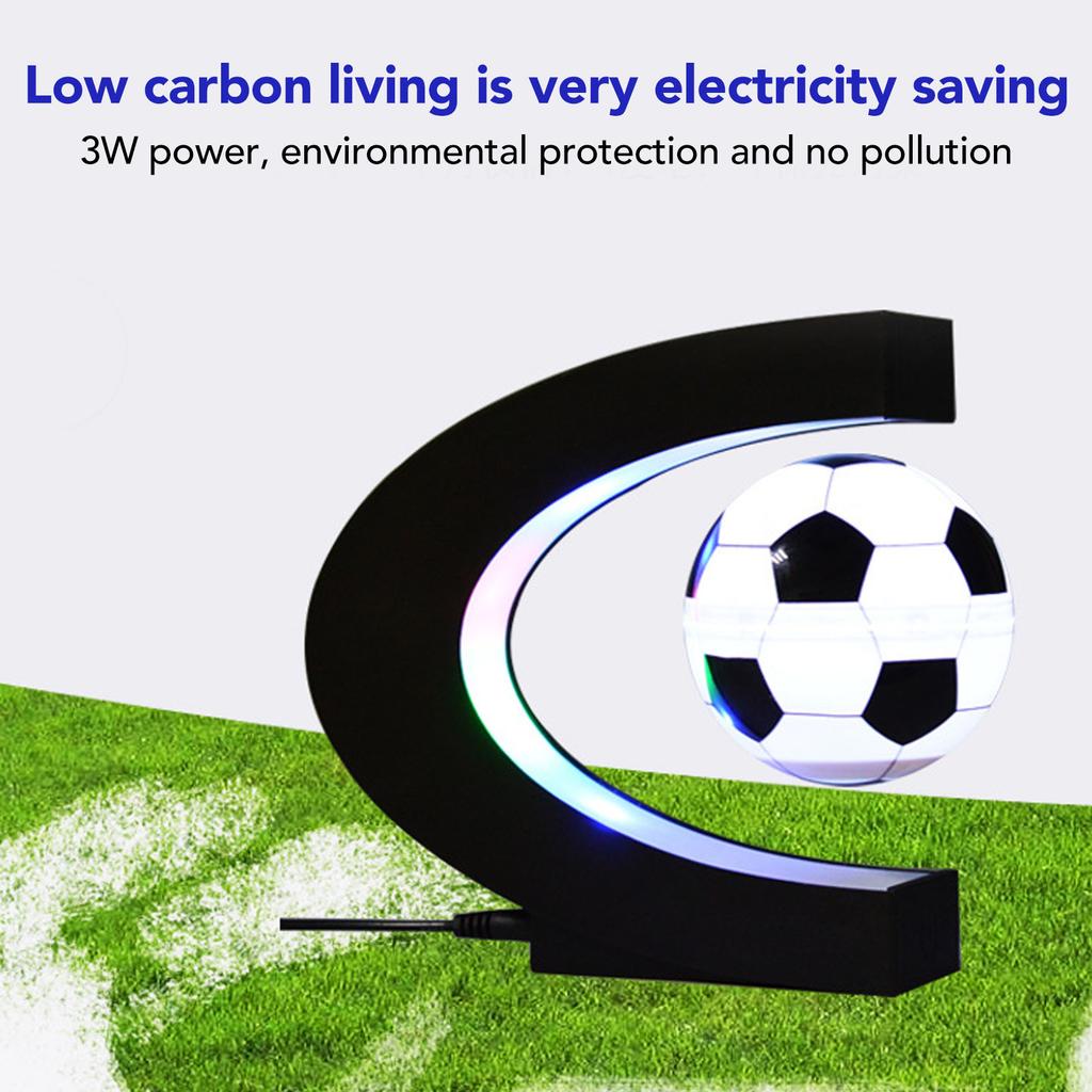 Levitating Soccer Multi Purpose Low Friction Magnetic Levitation Football 100-240V with Auxiliary Stick for Office for Kids