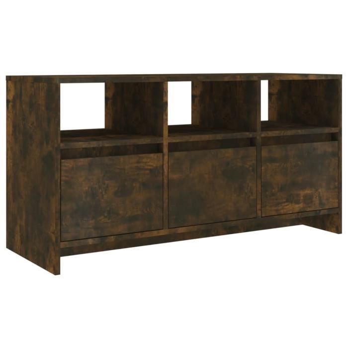 VidaXL TV Stand Smoked Oak 102x37.5x52.5 Cm Chipboard813023