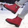 Snow Boots Women's High-top Cotton Boots Cold-proof and Warm Boots Women's Velvet Thickened Cotton Shoes Soft-soled Versatile Boots