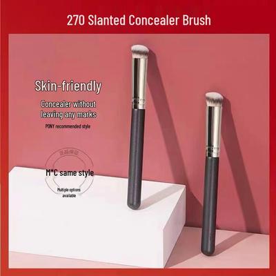 Round Head Concealer Brush 270, Teardrop Foundation Brush 370, Individual Pack, Portable Beauty Tool