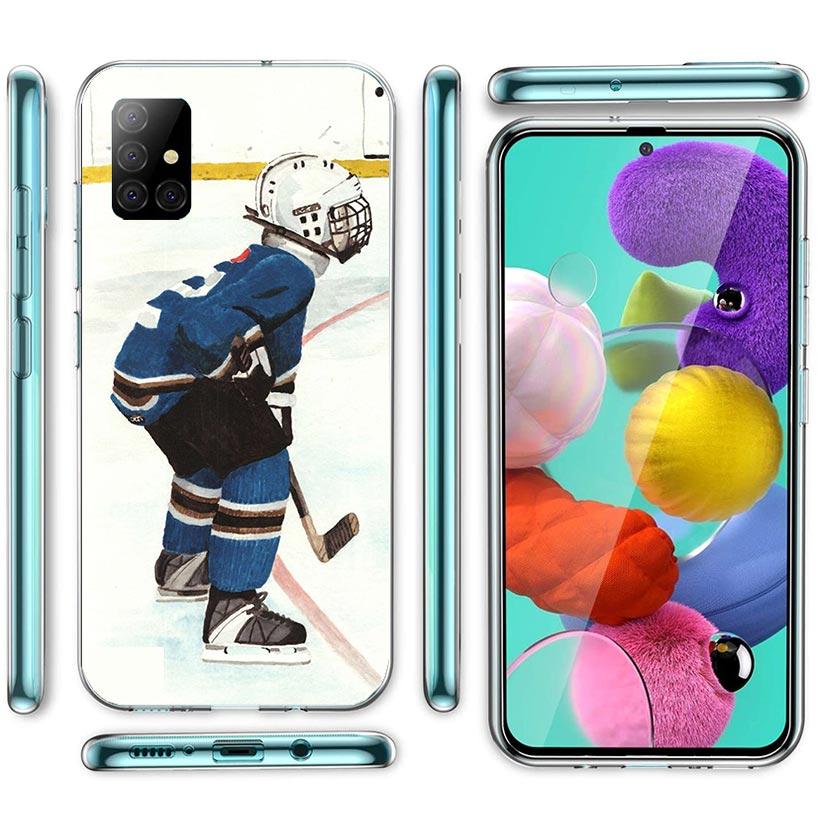 Ice Hockey Rink Sport Phone Case For Samsung Galaxy A12 A52S A42 A32 A22 A51 A50 Note 20 Ultra 10 S10 Plus A71 A70 A31 A30 A10S