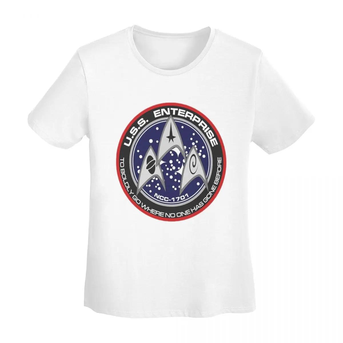 

Star Treks Science Fiction TV Series TShirt Women Short Sleeve T Shirts ONeck Clothing Cotton Summer Tees Streetwear S