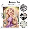 Disney Rapunzel Pearl Painting Handmade Diy Pearl Art Painting Simple Living Room Hanging Painting Decoration
