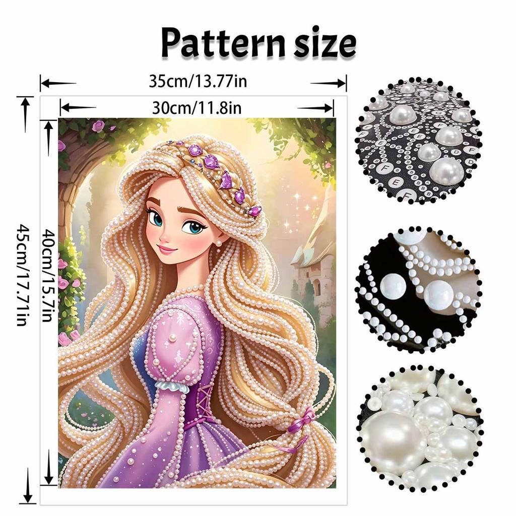 Disney Rapunzel Pearl Painting Handmade Diy Pearl Art Painting Simple Living Room Hanging Painting Decoration