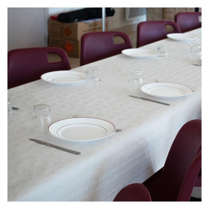 Nappe en papier damassé - Fabrication française - 100 m - Largeur 1,20 m - Recyclée - 23 coloris disponibles