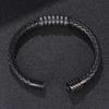 Fashion Rock Small Accessories Stainless Steel Men Leather Bracelet Classic Valentine's DayValentine's Day Gift