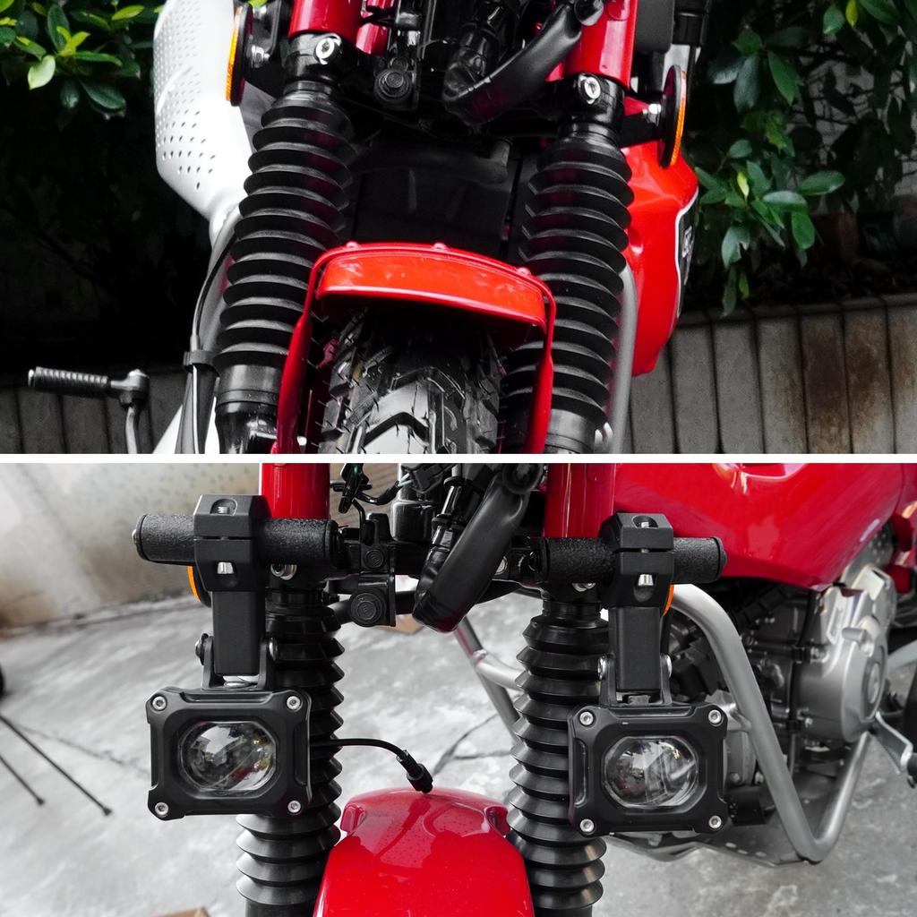 Motikvans CT125 Hunter Cab Fog Lamp/Work Light/Headlight/Auxiliary Light Stand Pipe Pipe Stay Pinch Lossless