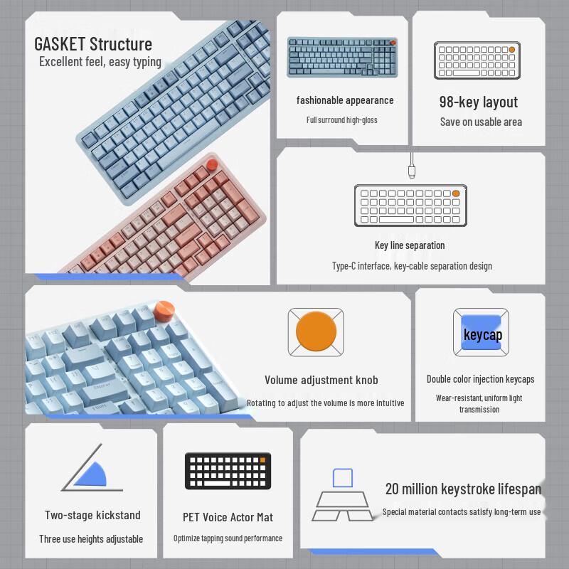 Lenovo MK9 Wired Mechanical Gaming Keyboard
