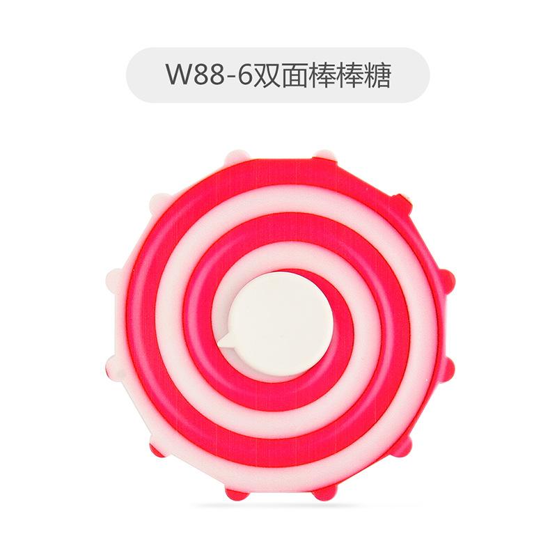 New Strange Decompression Toy, Candy-Colored Fingertip Gyro Double-Sided Uv Printing Rotary Plate Finger Gyro Production