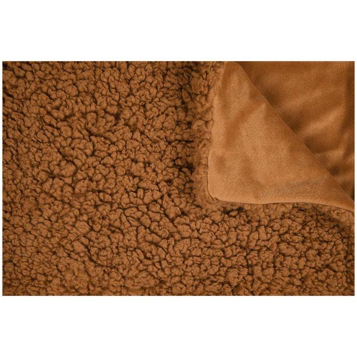 Plaid - Collection Dude - 130 x 150 cm - 100 % polyester - Couleur roux élégant