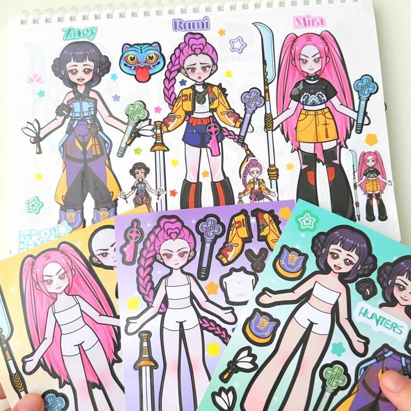 Anime Film KPop Dämonenjäger Charakter Verwandlungssticker Cartoon DIY Sticker Coole Graffiti Aufkleber Scrapbook