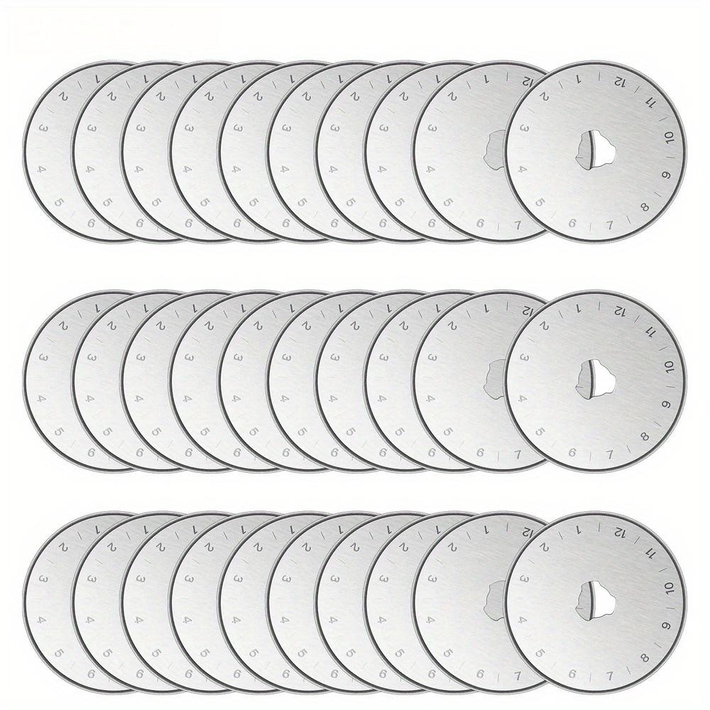 5PCS 45mm Rotary Cutter Blade SK5 Round Quilting Blades Rotary Replacement Cutting Blade for Quilting Fabric Sewing Craft