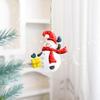 3/4/8pcs Iron Christmas Tree Decoration Pendant Creative Cute Santa Claus Snowman Ornaments Hanging Delicate