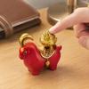 360 Degree Rotatable Lucky Sheep Figurine Gourd Resin Figurine Wealth Goat Statue  Desktop Ornament
