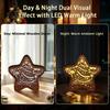 Christmas Festival LED Wooden Star Ornament - Creative Night Light Decoration