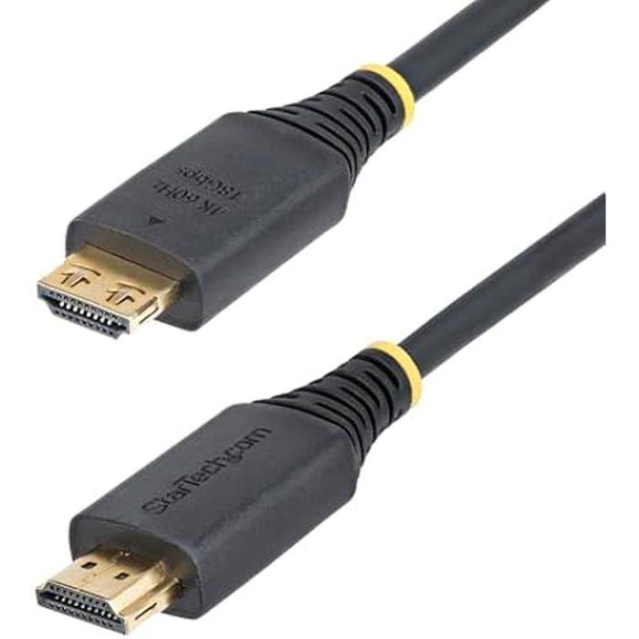 Câble HDMI - STARTECH.COM - 90cm - 4K 60Hz - 18Gbps - Connecteur à Pince