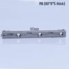 304 Stainless Steel Multi-hole Rectangular Nut for Aluminum Profiles, Square Double Hole, Available In Sizes M4, M5, M6