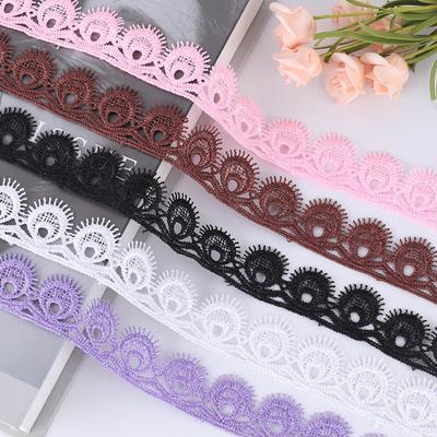 2 /5 /10 Yards 30mm Handcrafted Cutout Design Lace Garment Decorative Sewing Diy Hat Bag Dress Accessories Underwear Clothing Lace