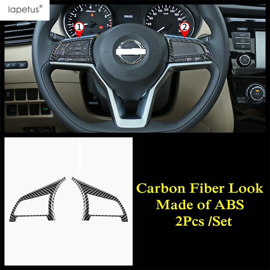 ABS Steering Wheel Button Frame Decoration Cover Trim For Nissan Leaf 2018 -  Matte / Carbon Fiber Accessories Interior Kit