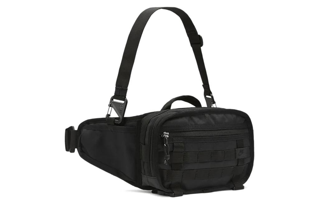 Nike Bavlněná taška přes rameno, Crossbody taška, Ledvinka Běžná Unisex Černá CQ3817-010