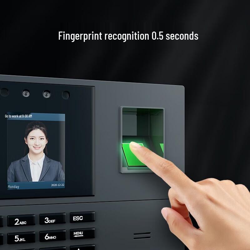 Deli Biometric Face & Fingerprint Time Clock