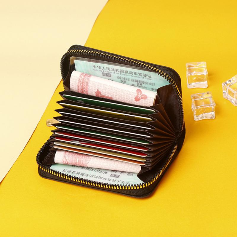 Women Houndstooth Wallet Pu Leather Multi-functional Multi-card Slot Zipper Coin Purse