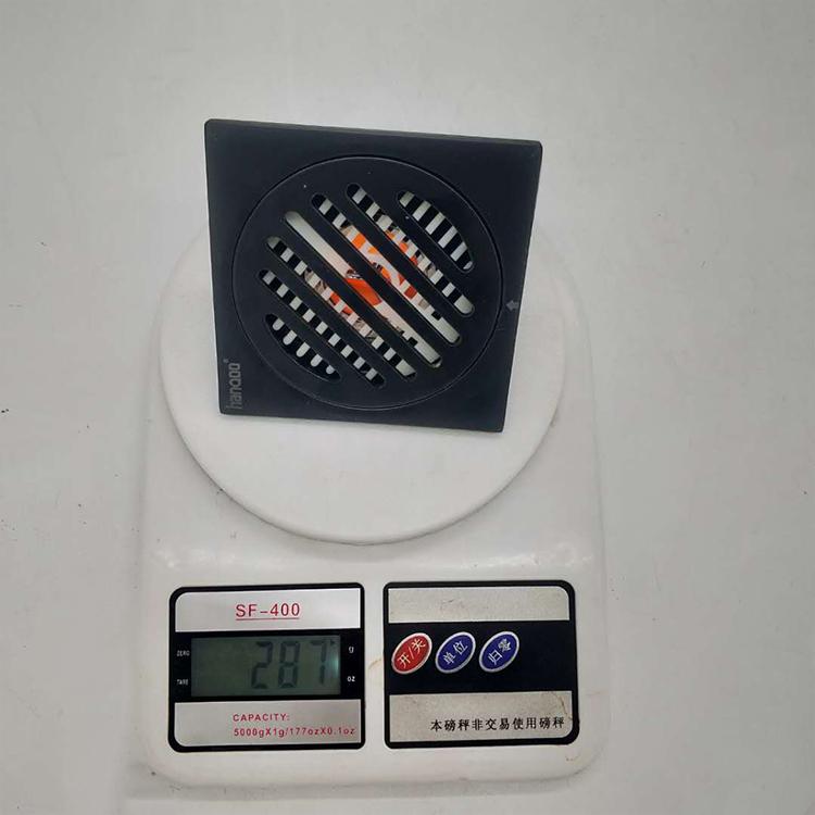 Bathroom Insect-proof Stainless Steel Floor Drain Anti-odor Core Toilet Black Floor Drain