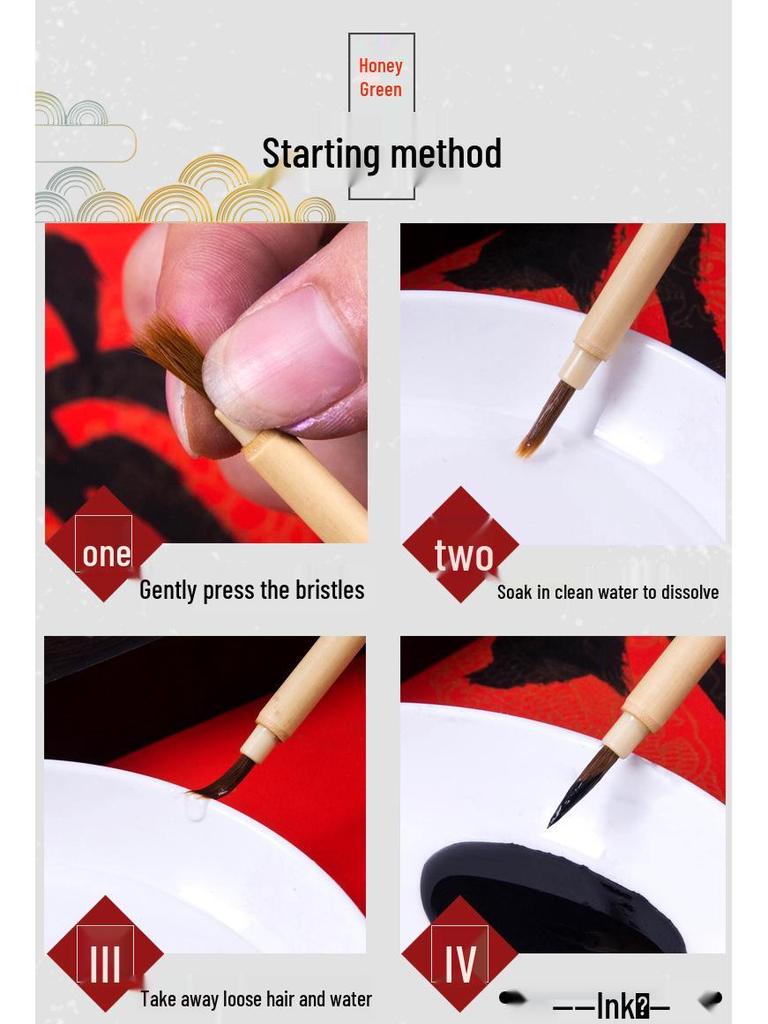 Xuanqing Wolf Hair Brush Pen for Chinese Painting and Anime Drawing