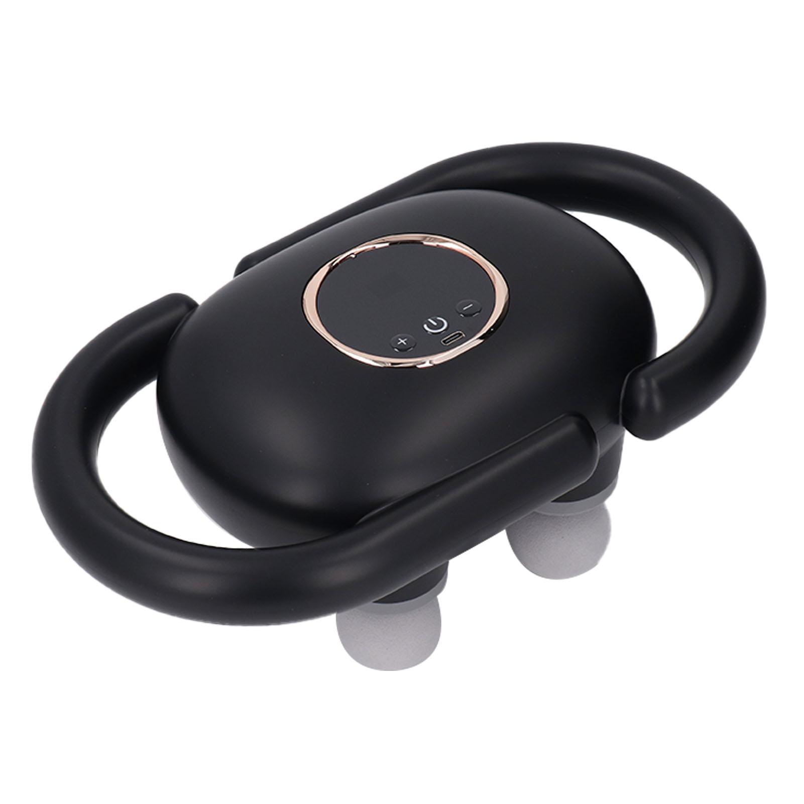 

Ручной массажер для глубоких тканей 4 головки 6 режимов 20 уровней мышечной релаксации электрическая перкуссия тела чёрный