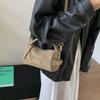 Frosted bag new women's simple temperament niche design retro casual messenger bag tide
