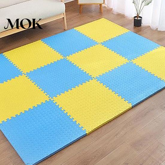 Protective Exercise Mat 6Pcs Gym Floor Mats, EVA Foam Puzzle Interlocking Tiles for Yoga Pilates Training Pad Home Gym, Kids Play Areas, Kitchen