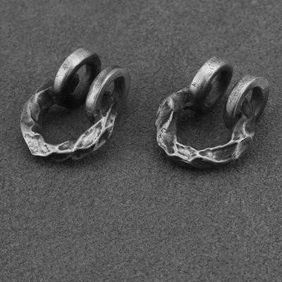 Vintage Ear Clips Punk Hip Hop Streetwear Metal Ear Cuffs for Women Men Gothic Cool Party Jewelry Accessory Gift