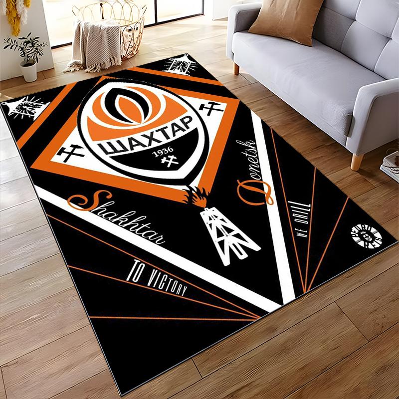 Shakhtar Donetsk Logo Design Rug Non-slip rug suitable for living room and bedroom sofas