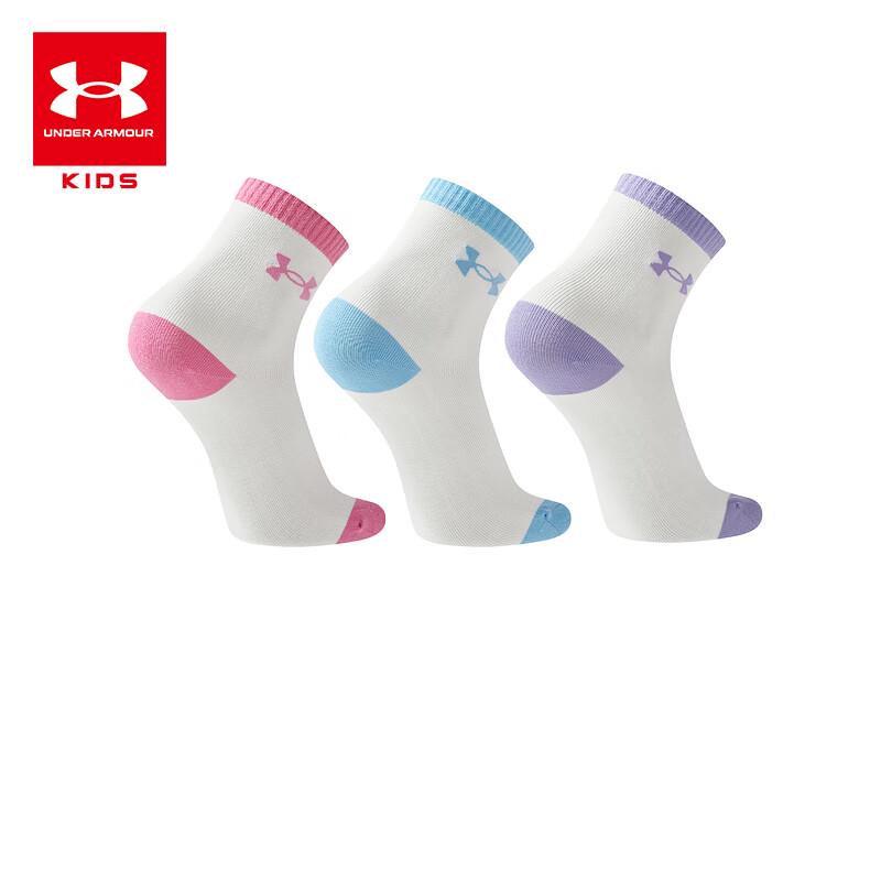 Under Armour Kids  Sport Mid-Crew Socks 3-Pair Pack L