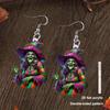 Spooky Witch Ghost Acrylic Halloween Earrings