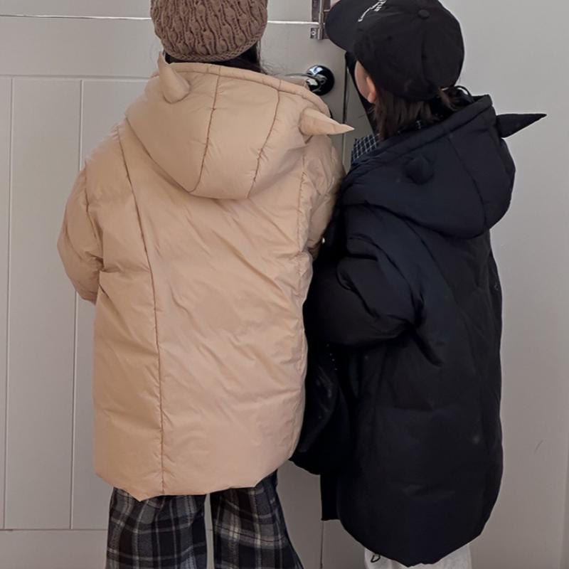 Children's Warm and Cute Mid-length Thick Winter Jacket for Boys and Girls