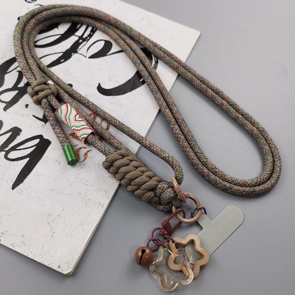 Suport telefon mobil cu clemă spate, model de nor de bun augur, lanț, frânghie, șnur pentru telefon mobil, smartphone-uri