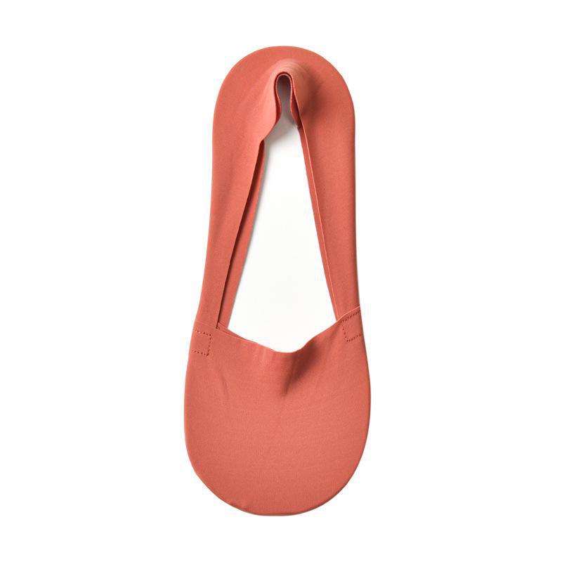 Women's Summer Non-Slip Invisible Boat Socks - Thin, Breathable Ice Silk with Deodorant Pure Cotton Bottom