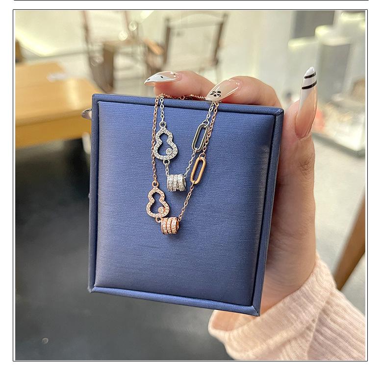 S999 Sterling Silver Gourd Slim Waist Bracelet – Elegant and Versatile Women's Light Luxury Style.