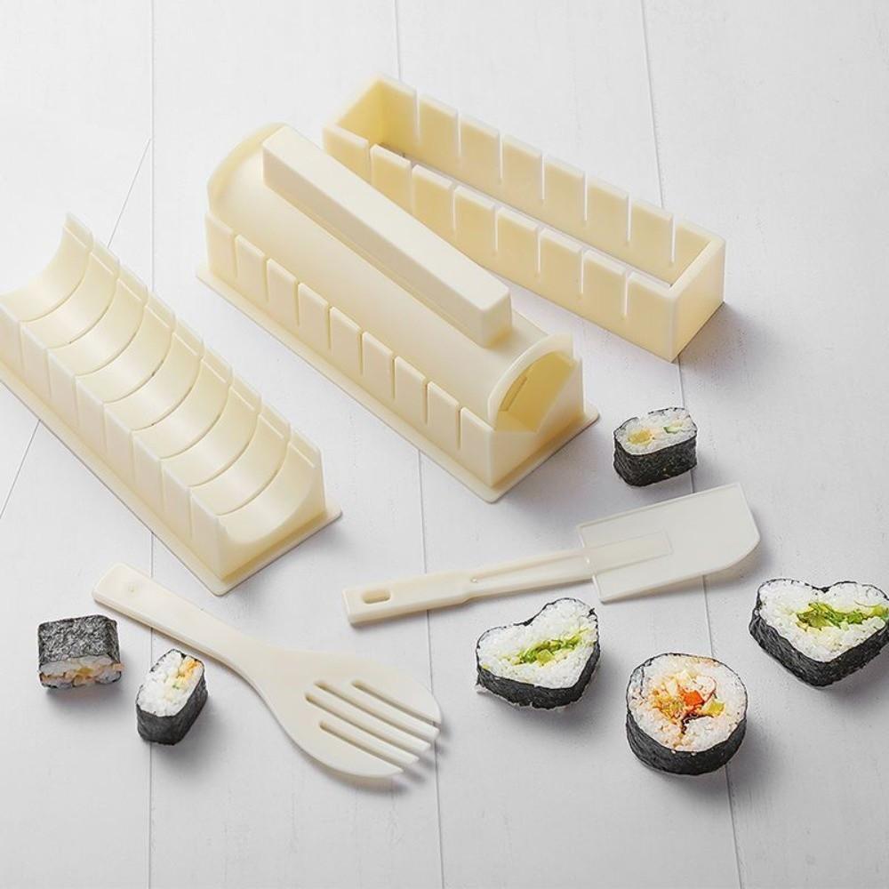 Portable Sushi Molder DIY Japanese Sushi Tools Triangle 10pcs Sushi Making Kit  Food Stall