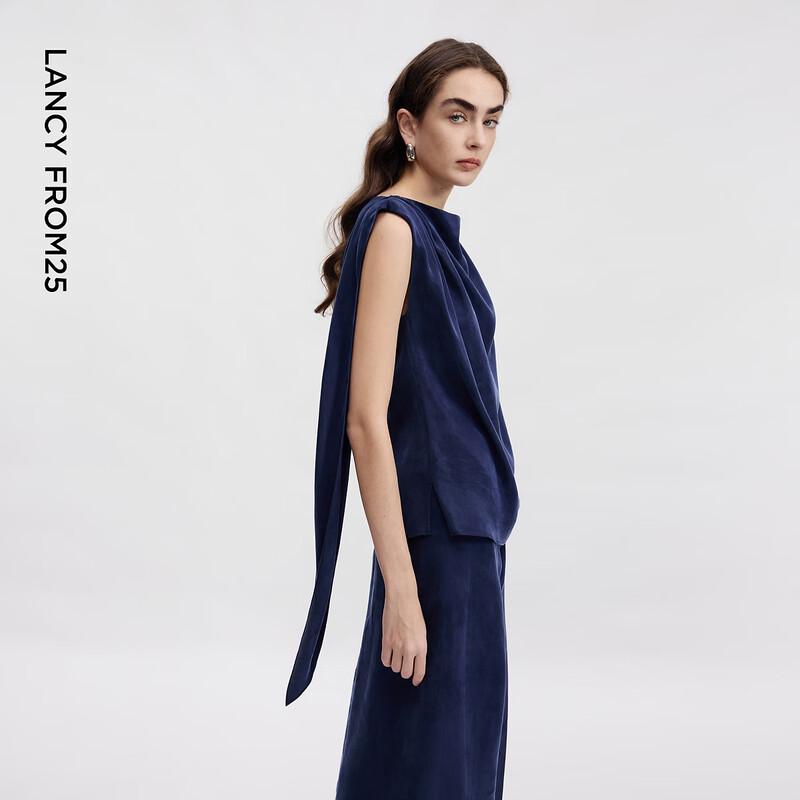 Langzi French Style Sleeveless Top & Skirt