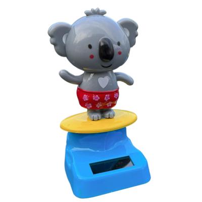 Solar Dancing Toy Dancing Animal Figurine for Car Interior Koala Shape Automotive Dashboard Interior Decoration for Truck SUV