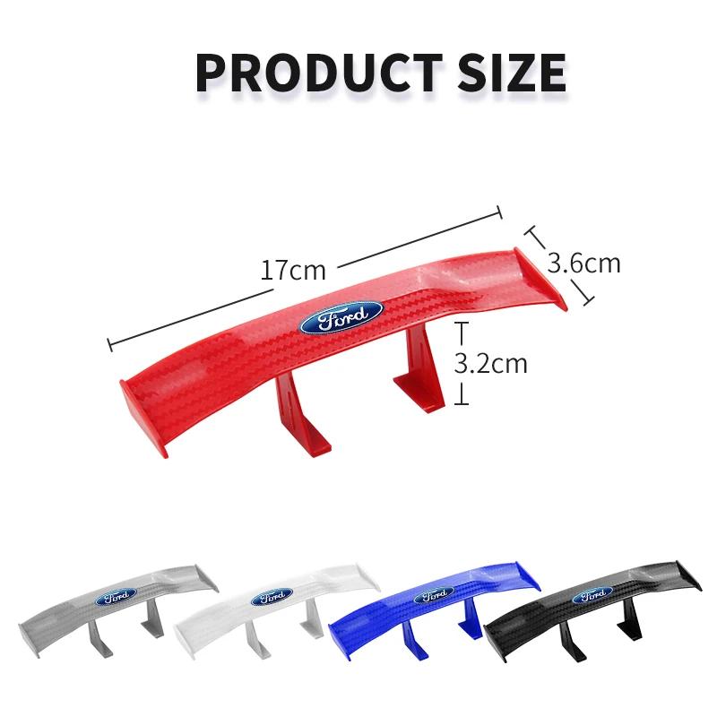 Gorąca Moda Samochodowa Mini Spoiler Skrzydło Tylne Skrzydła Model Dekoracja Stylizacji Auta Dla Ford Focus 2 3 Mondeo Kuga Fiesta MK7 Escort Edge