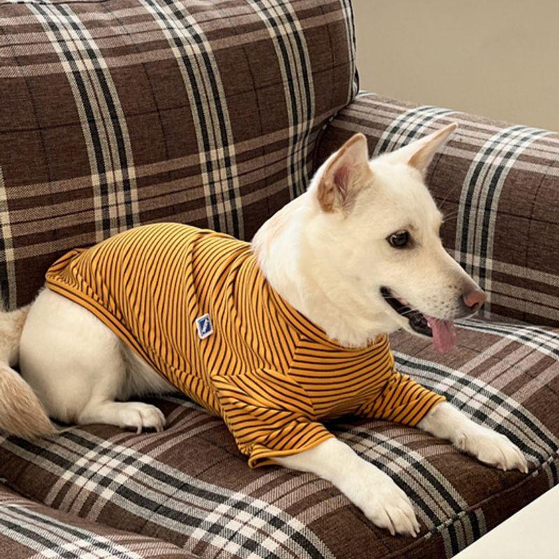 BARKDOG [SET] Mochi Stripe Fleece T-shirt & Scarf