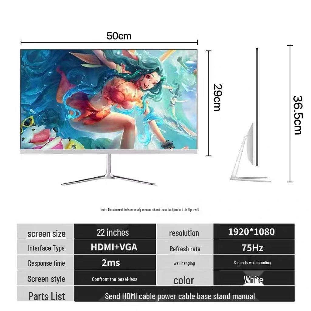 Surveillance Screen & TV: 24-inch 1K 144Hz, 27-inch Frameless, 32-inch Curved 2K 165Hz, 22-inch Monitor